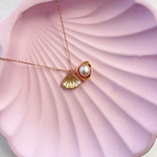 Rustic Pearl and Oyster Shell Pendant Necklace with Bohemian Flair - Trending Silver Gifts
