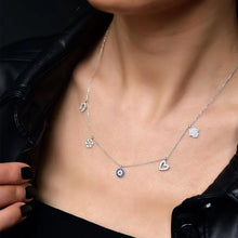 Lucky Necklace ¥ Hand Of Fatima Necklace Silver ¥ Good Luck Necklace - Trending Silver Gifts