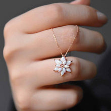 Australian Opal Necklace ¥ October Birthstone Necklace ¥ White Opal Necklace - Trending Silver Gifts