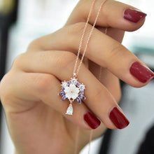 Magnolia Jewelry ¥ Magnolia Flower Necklace ¥ Mother Of Pearl Flower - Trending Silver Gifts