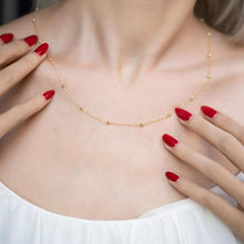 Satellite Chain Necklace Gold ¥ Simple Necklace Satellite Chain - Trending Silver Gifts