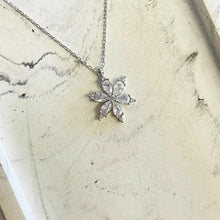 Gold Layered Lotus Flower Necklace ¥ Charm White Lotus Silver Necklace - Trending Silver Gifts