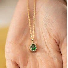 May Birthsotne Necklace ¥ Emerald Necklace Gold ¥ Birthstone Necklace - Trending Silver Gifts