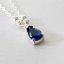 Sapphire Necklace Gold ¥ Birthstone Necklace For Mom ¥ Gift For Her - Trending Silver Gifts