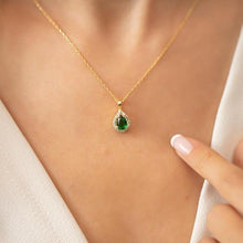 May Birthsotne Necklace ¥ Emerald Necklace Gold ¥ Birthstone Necklace - Trending Silver Gifts