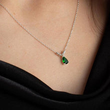 Emerald Necklace Gold ¥ Green Emerald Necklace ¥ Birthstone Necklace - Trending Silver Gifts
