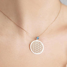 Flower Of Life Pendant Silver ¥ Evil Eye Flower Of Life Pendant Rose - Trending Silver Gifts