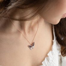 Blue Butterfly Necklace Gold ¥ Evil Eye Necklace Gold ¥ Gift For Her - Trending Silver Gifts