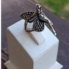 Winged Fairy Ring ¥ Gothic Angel Ring ¥ Vintage Butterfy Silver Ring - Trending Silver Gifts