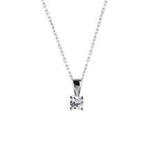 Swarovski Crystal Necklace ¥ Solitaire Diamond Pendant Necklace - Trending Silver Gifts