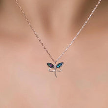 Sterling Silver Dragonfly Necklace ¥ Dragonfly Pendant Necklace - Trending Silver Gifts
