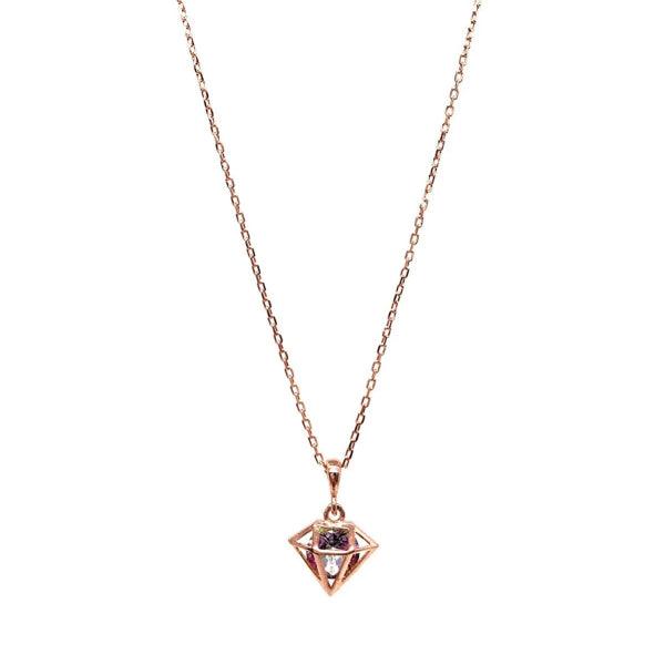 Minimalist Diamond Necklace • Sterling Silver Minimalist Necklace - Trending Silver Gifts