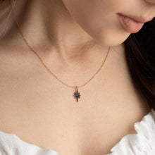 Black Zirconia North Star Necklace ¥ Black Zirconia Necklace - Trending Silver Gifts