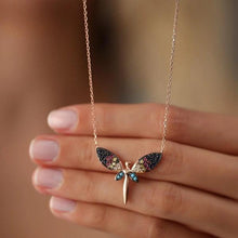 Dragonfly Pendant Necklace ¥ Dragonfly Necklace Silver ¥ Gift For Her - Trending Silver Gifts