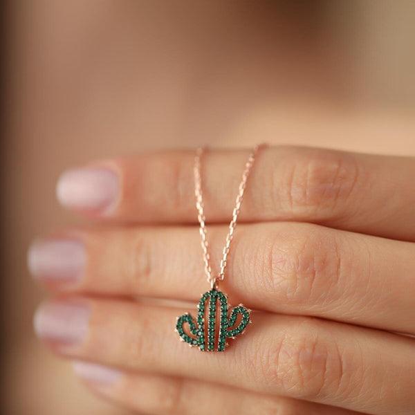 Cactus Jewelry • Stick Together Necklace • Cactus Necklace Gold - Trending Silver Gifts