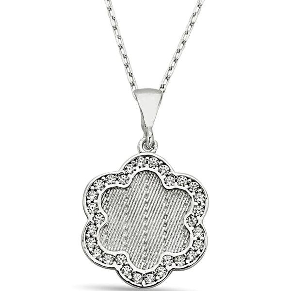 Handmade Flower Necklace Silver • Handmade Flower Pendants - Trending Silver Gifts