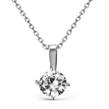 Solitaire Diamond Pendant Necklace ¥ Diamond Solitaire Necklace - Trending Silver Gifts