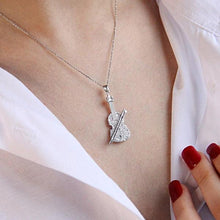 Sterling Silver Violin Necklace ¥ Music Pendant Necklace, Gift For Her - Trending Silver Gifts
