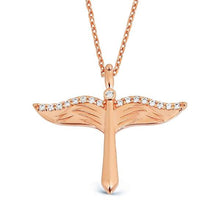 Guardian Angel Rose Necklace ¥ Archangel Michael Necklace - Trending Silver Gifts