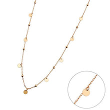 Satellite Chain Necklace Gold ¥ Coin Satellite Necklace Gold - Trending Silver Gifts