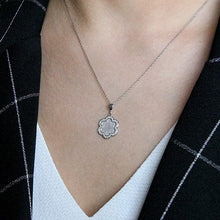 Handmade Flower Necklace Silver ¥ Handmade Flower Pendants - Trending Silver Gifts