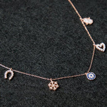 Luck Necklace Gold ¥ Evil Eye Necklace Gold ¥ Lucky Horseshoe Necklace - Trending Silver Gifts