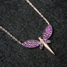 Amethyst Dragonfly Pendant Necklace ¥ Dragonfly Necklace Gold - Trending Silver Gifts