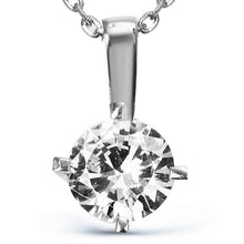 Solitaire Diamond Pendant Necklace ¥ Diamond Solitaire Necklace - Trending Silver Gifts