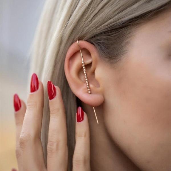 Korean Edgy Ear Pin • Korean Earrings • Dagger Lesbian Pin Earring - Trending Silver Gifts