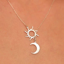 Sun And Moon Harmony Necklace Balance And Beauty, Sun And Moon Pendant - Trending Silver Gifts