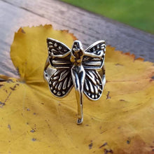 Winged Fairy Ring ¥ Gothic Angel Ring ¥ Vintage Butterfy Silver Ring - Trending Silver Gifts