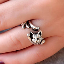 Super Cat Adjustable Ring ¥ Cat Adjustable Ring ¥ Sterling Silver Cat - Trending Silver Gifts