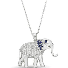 Diamond Elephant Necklace ¥ Elephant Necklace Good Luck ¥ Gift For Her - Trending Silver Gifts