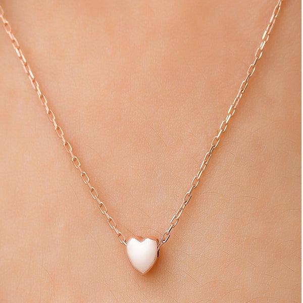 Heart Shaped Necklace • Heart Pendant Necklace • Heart Necklace Silver - Trending Silver Gifts