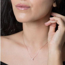 O Initial Necklace Rose ¥ Rose Gold Initial Necklace ¥ Gift For Her - Trending Silver Gifts