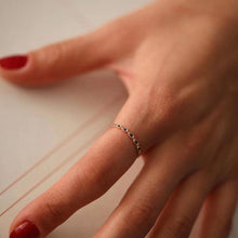 Blue Sapphire Silver Engagement Ring ¥ Rose Sapphire Mimimalist Ring - Trending Silver Gifts