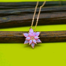 Australian Opal Necklace ¥ October Birthstone Necklace ¥ White Opal Necklace - Trending Silver Gifts