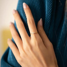 3 Stone Cubic Zirconia Rings for Women ¥ Diamond Minimalist Ring - Trending Silver Gifts