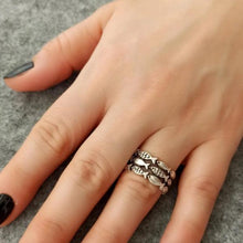 Swimming Against The Current. Sterling Adjustable Ring ¥ Gift For Her - Trending Silver Gifts