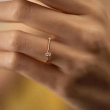 Baguette Cubic Zirconia Gold Rings for Women ¥ Diamond Engagement Ring - Trending Silver Gifts