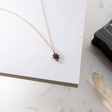 Black Zirconia North Star Necklace ¥ Black Zirconia Necklace - Trending Silver Gifts