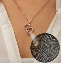 I Love You Necklace 100 Different Languages ¥ Valentines Day Gift - Trending Silver Gifts