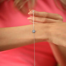 Evil Eye Bracelet Silver ¥ Evil Eye Protection Bracelet ¥ Gift For Her - Trending Silver Gifts