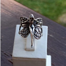 Winged Fairy Ring ¥ Gothic Angel Ring ¥ Vintage Butterfy Silver Ring - Trending Silver Gifts