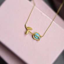 Tulip Necklace Gold ¥ Tulip Necklace Silver ¥ Flower Necklace Gold ¥ Gif For Her - Trending Silver Gifts