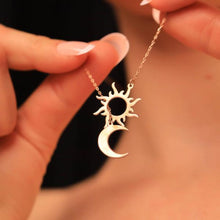 Sun And Moon Harmony Necklace Balance And Beauty, Sun And Moon Pendant - Trending Silver Gifts