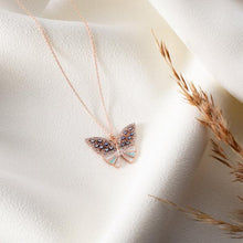 Blue Butterfly Necklace Gold ¥ Evil Eye Necklace Gold ¥ Gift For Her - Trending Silver Gifts