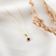 July Birthstone Necklace Gold ¥ July Ruby Birthstone Jewelry - Trending Silver Gifts