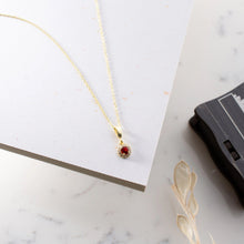 July Birthstone Necklace Gold ¥ July Ruby Birthstone Jewelry - Trending Silver Gifts