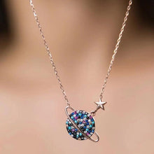 Saturn Planet Necklace ¥ Saturn Pendant Necklace ¥ Space Lover Gifts - Trending Silver Gifts